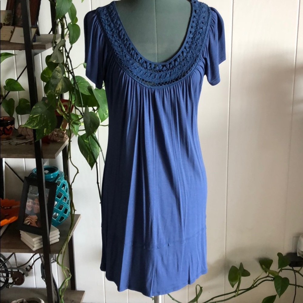 CDR simple, yet embellished blue dress